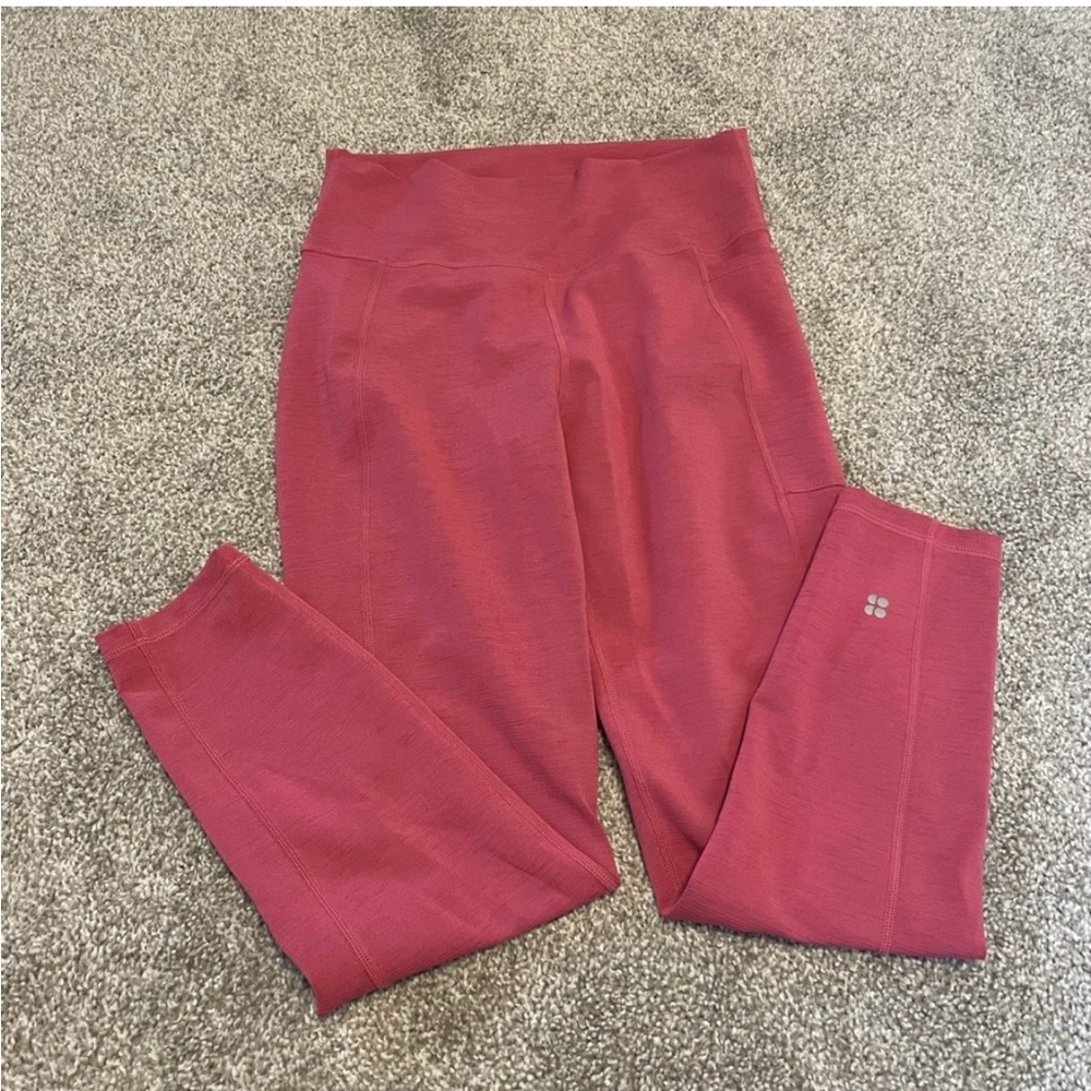 NWOT Sweaty Betty Pink Cropped Super Sculpt Leggings